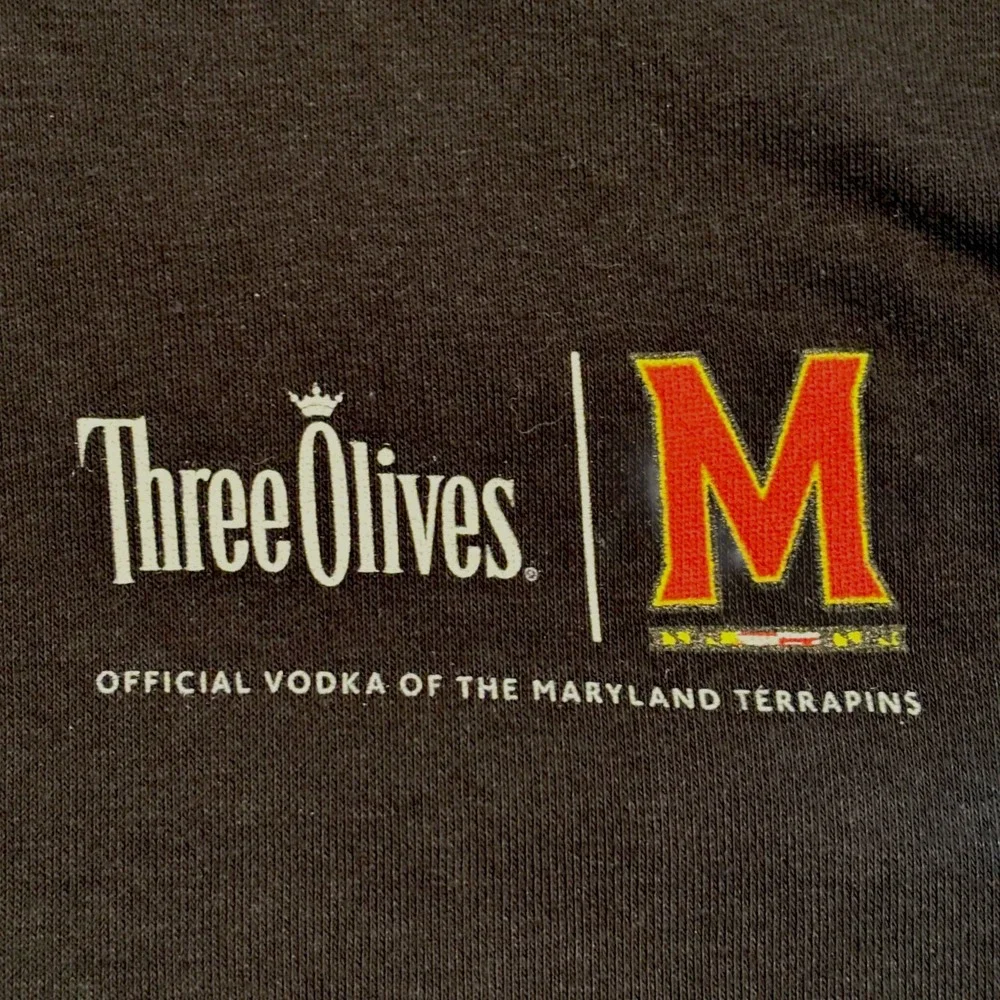 Adidas Mens Black Maryland Terrapins Three Olives Vodka Hoodie XL